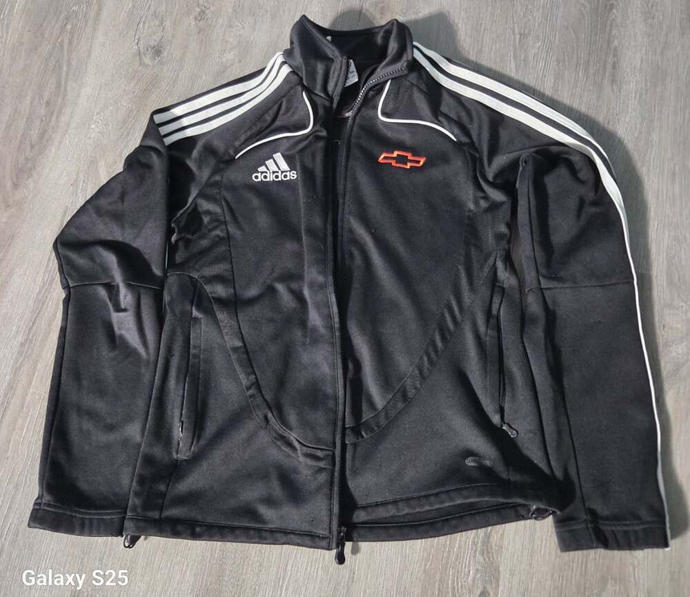 Adidas Clima365 Jacket Size S Black White Chevrolet Track Top